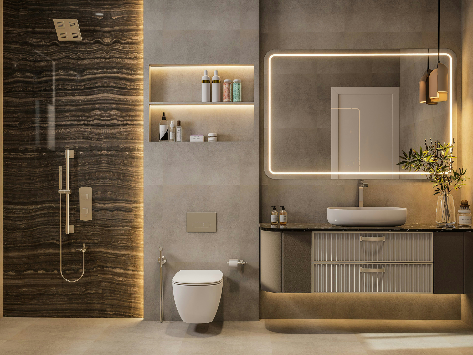 Elektrische Reinigungsbürste im Badezimmer